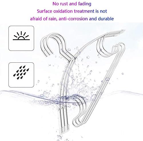 TBLOTYD Metal Hangers 50 Pack Non-Slip