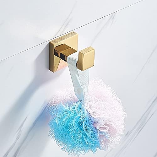 TYZK Gold Bathroom Hardware Set with Towel Rail and Robe Hook