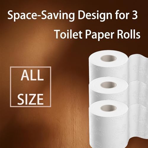 Luxury Little Toilet Paper Holder 3 Rolls Black Jute