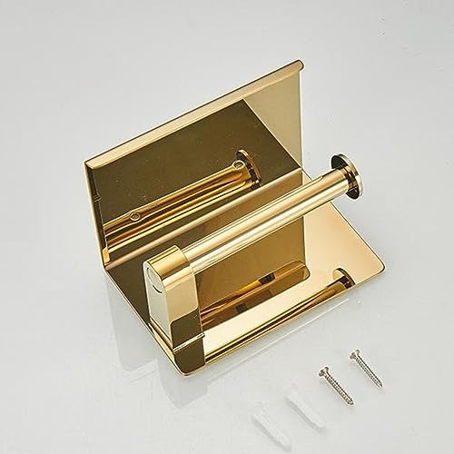 Stainless Steel Toilet Paper Holder with Phone Shelf 1