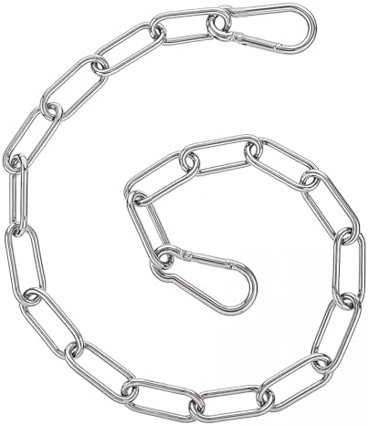 Secure Gate Chain Set with Both-Ended Carabiners