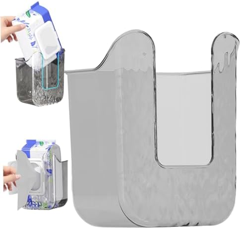 XUEYEGONGJI Wipes Dispenser Wall Mount Transparent Grey