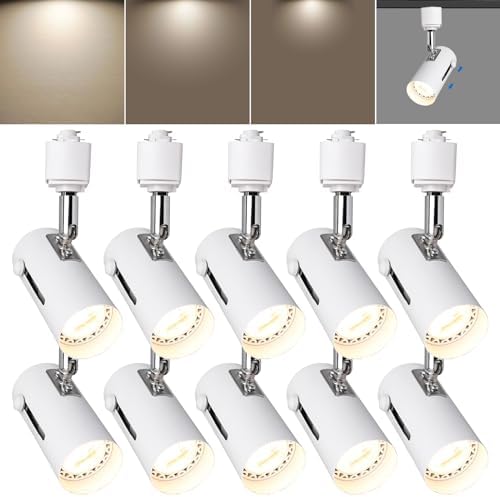 EAGLOD Dimmable 8W LED Track Light Heads - 10 Pack White
