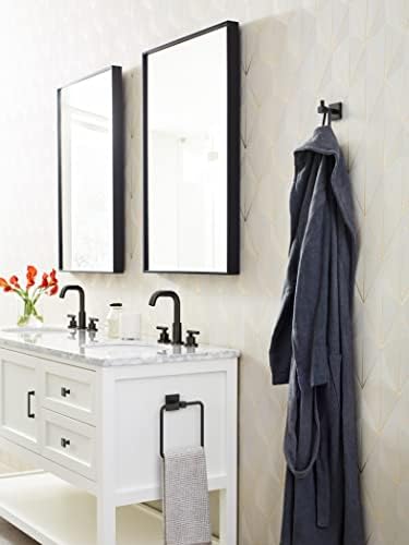 Amerock BH36072MB Matte Black Towel Ring