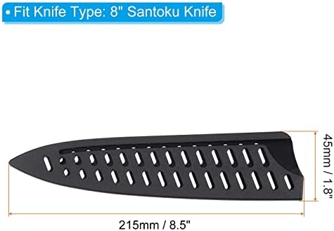 PATIKIL 5 Pack PP Knife Edge Guards for 8 Chef Knife Black