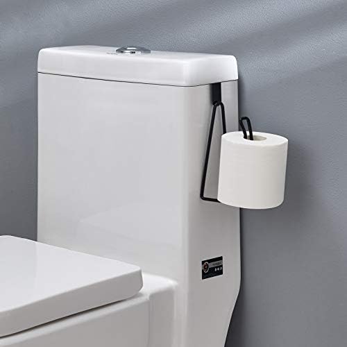 YININE Metal Toilet Paper Holder Stand - Black
