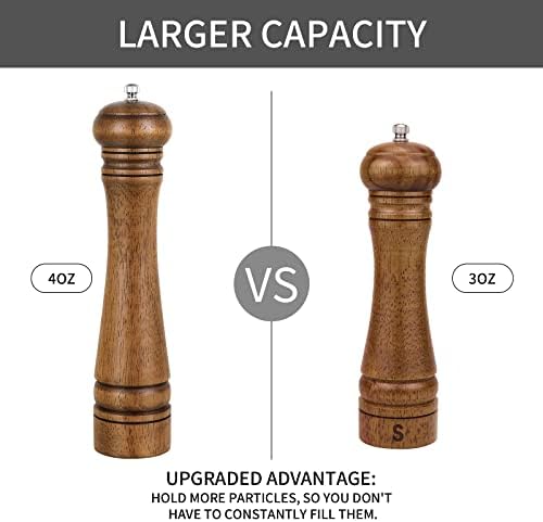 XWXO 10 Inch Pepper Mill with Adjustable Ceramic Rotor 1