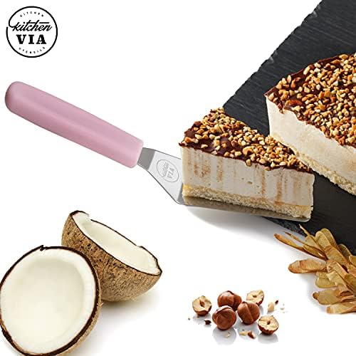 Pink Handle Cookie Spatula - Small and Heat Resistant