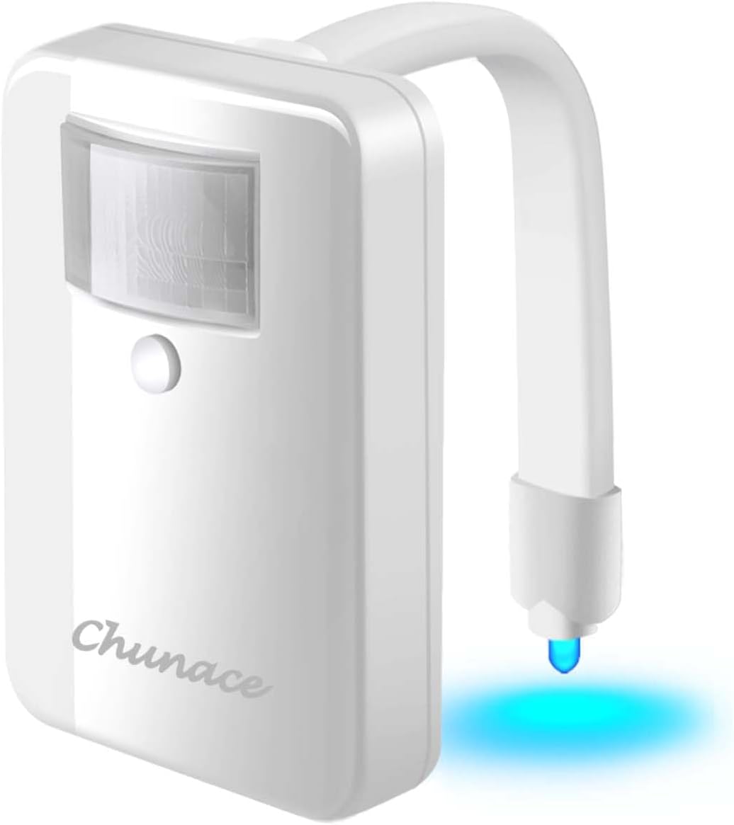 Chunace Toilet Bowl Night Light with 16 Colors