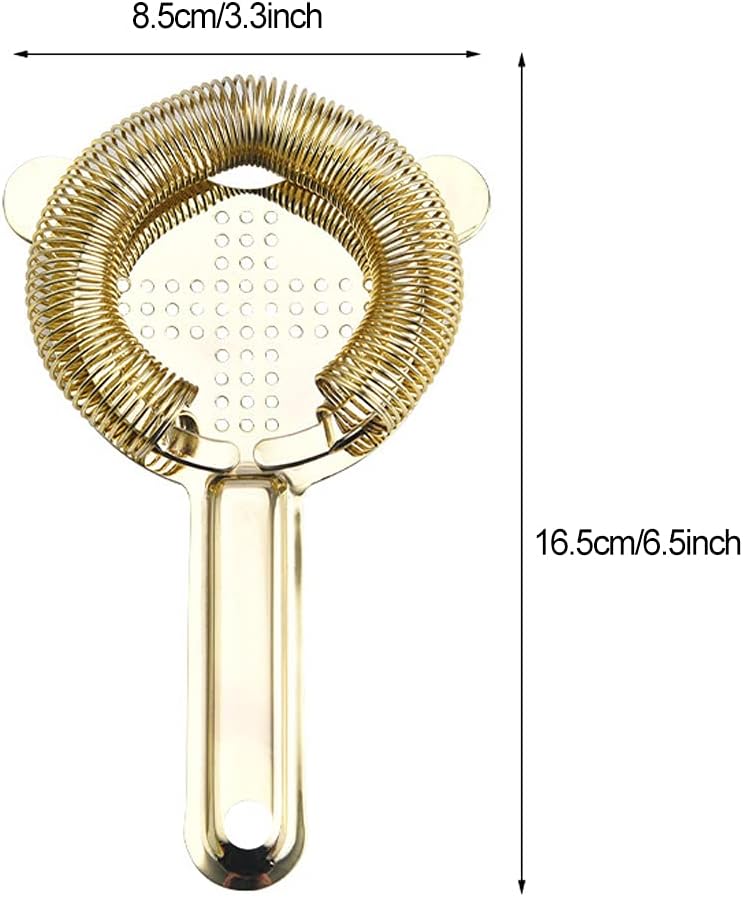 Heavy Duty Stainless Steel Hawthorne Strainer for Cocktails