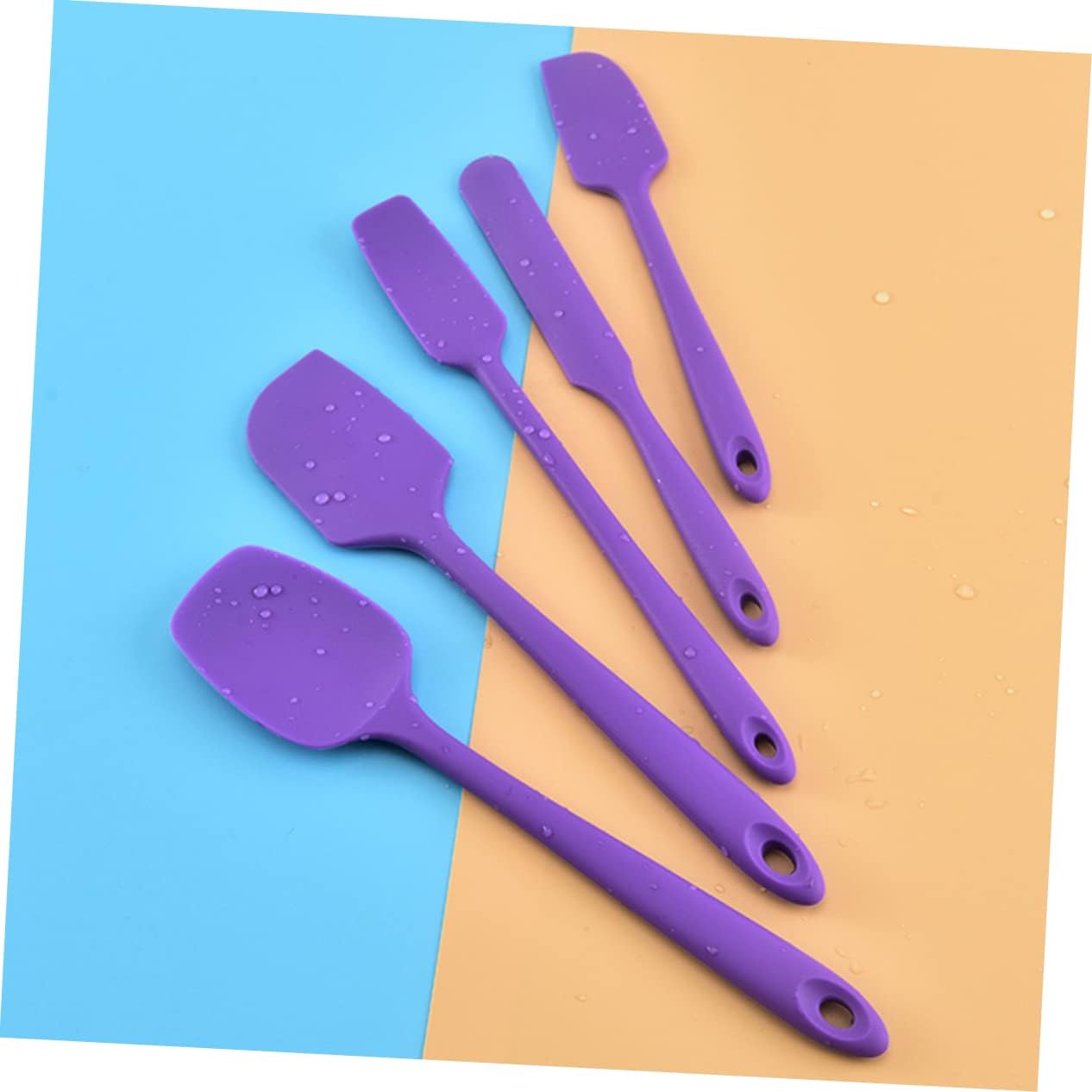 KICHOUSE 5pcs Silicone Spatula Baking Tool Set 1