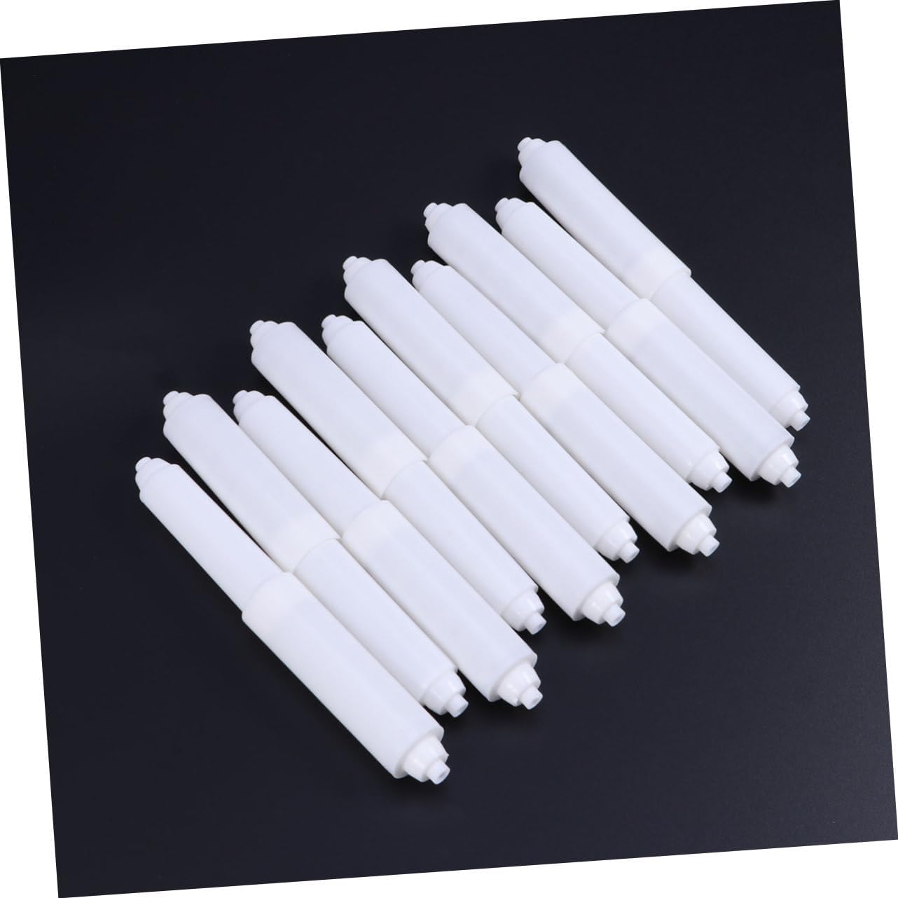 10pcs Plastic Toilet Paper Roll Holder with Spring Load