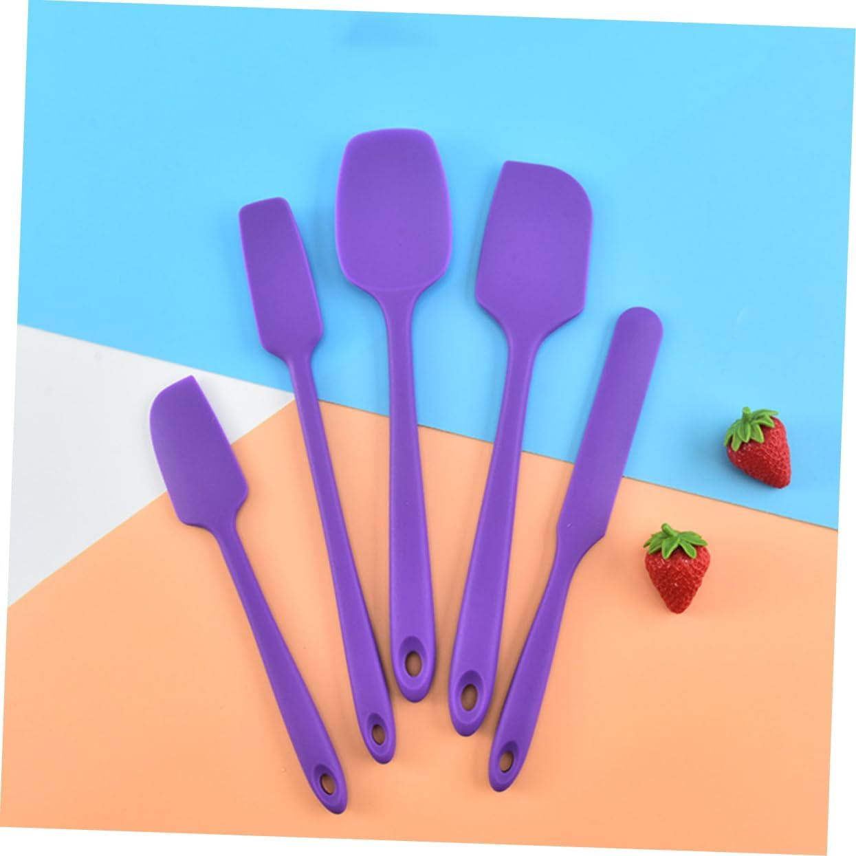 KICHOUSE 5pcs Silicone Spatula Baking Tool Set 1