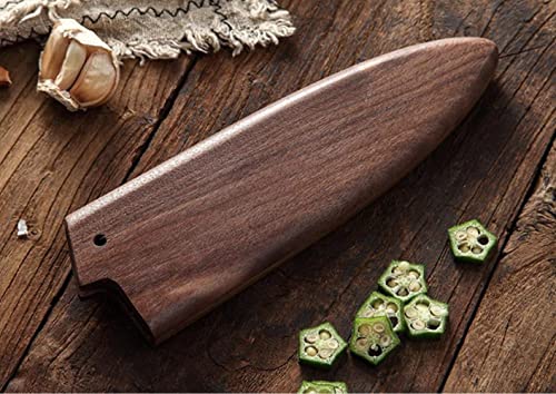 Aibote Handmade Black Walnut Wood Deba Knife Sheath Holder