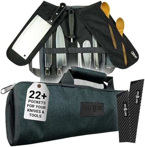Chef Sac Chef Knife Roll Bag with 8 Pockets and 2 Flaps 1