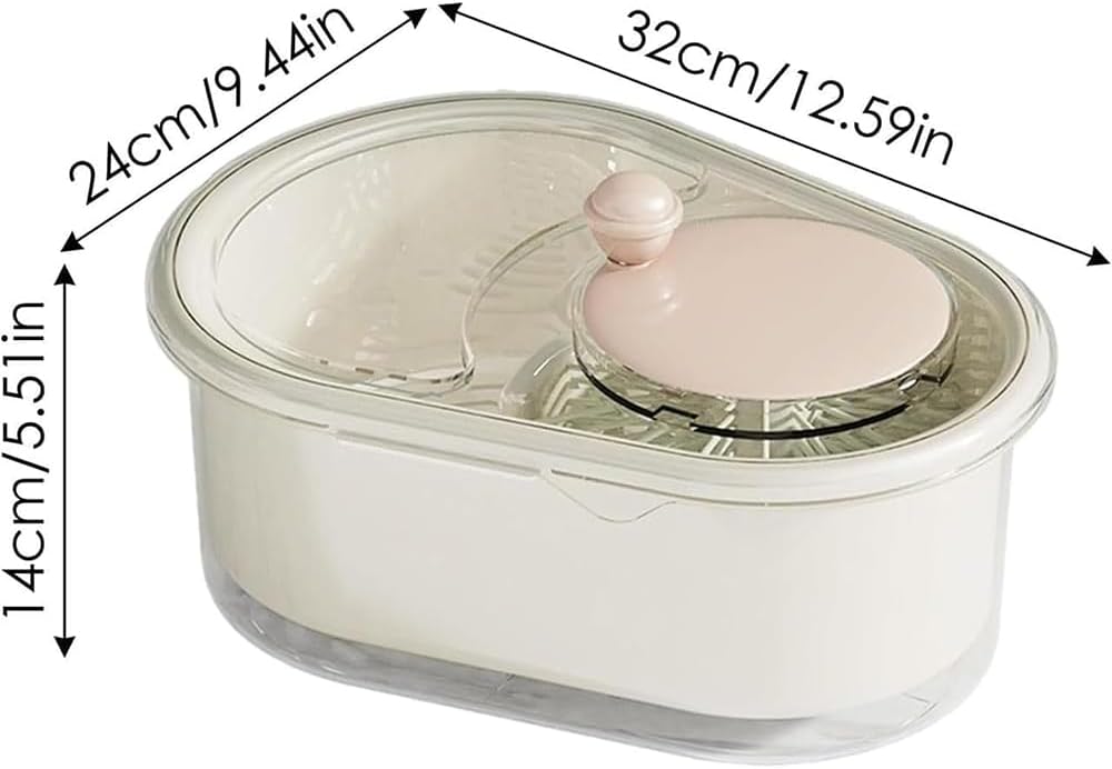 Fruit Cleaner Spinner with Brush and Lid