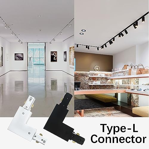 Yuemegou H Track L Connector for Track Lighting System