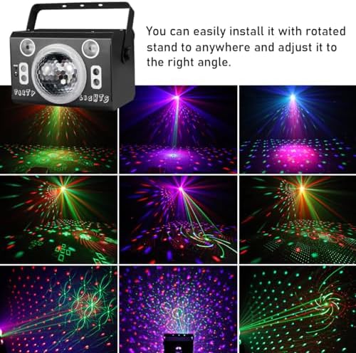 Kismee Sound Activated Disco Ball LED Light Projector