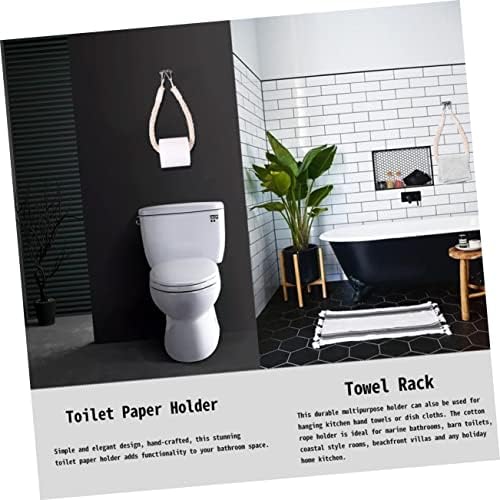 1Pc Cotton Rope Toilet Paper Holder Retro Design