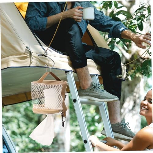 Mobestech Portable Toilet Paper Holder Bag for Camping and Car Use