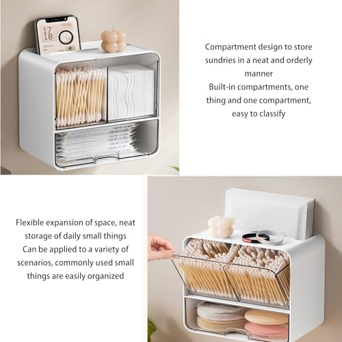 Dafape Clear White Toilet Paper Holder for Home