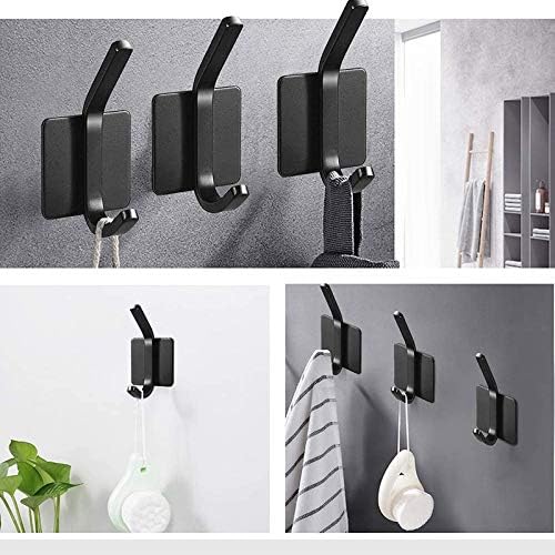 5pcs Stainless Steel Hooks for Bathroom Robe and Towel Holders