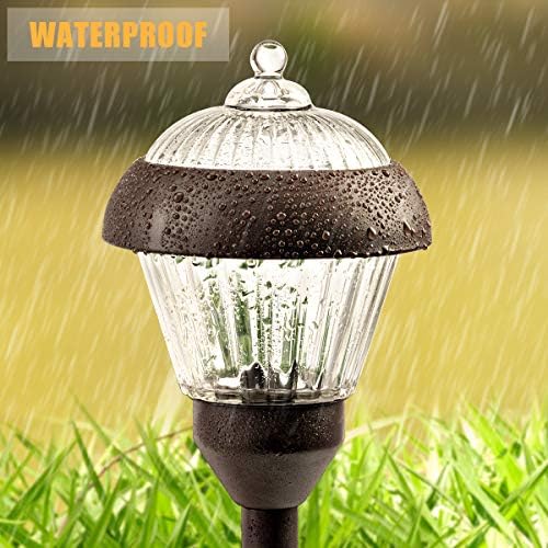 SOLPEX 4 Pack High Lumen Solar Path Lights