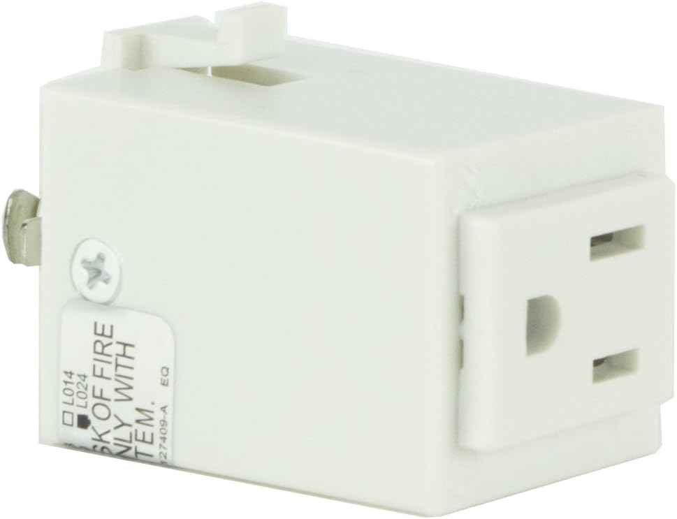 H System Track Outlet Adapter H860 White