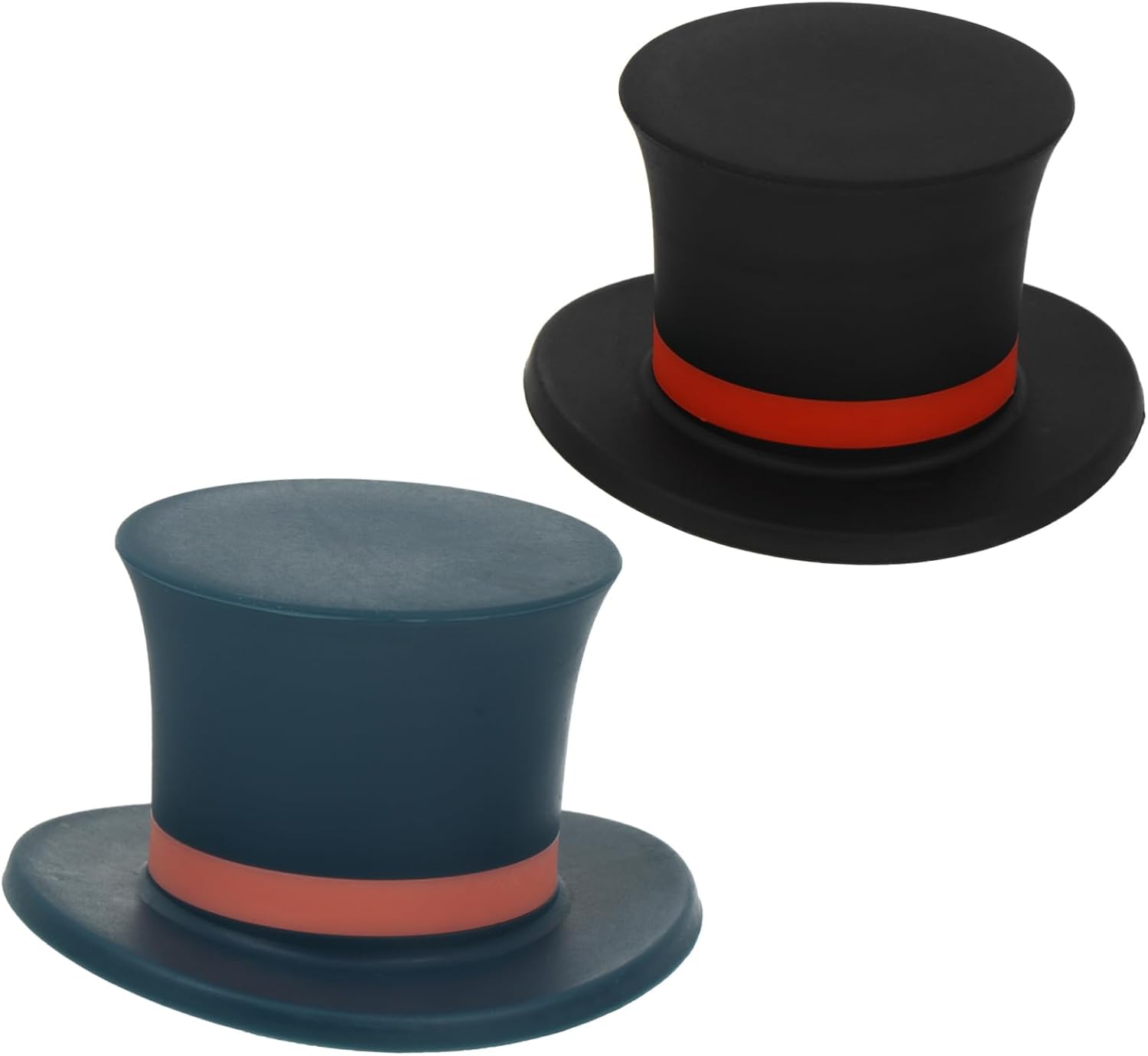 2pcs Hat-Shaped Cork Wine Stopper Set