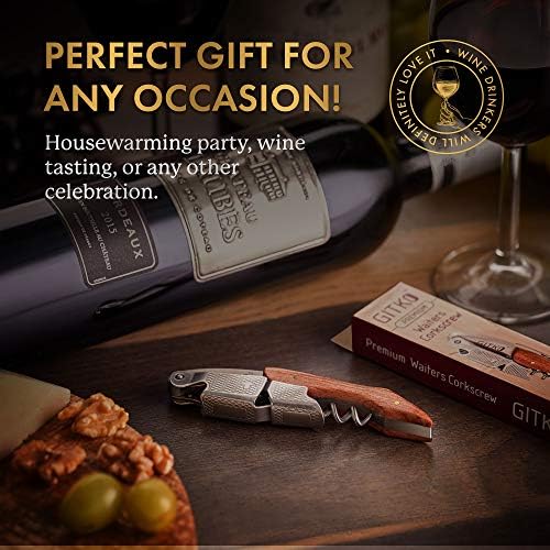 Gitko Professional Wine Opener with Rosewood Handle