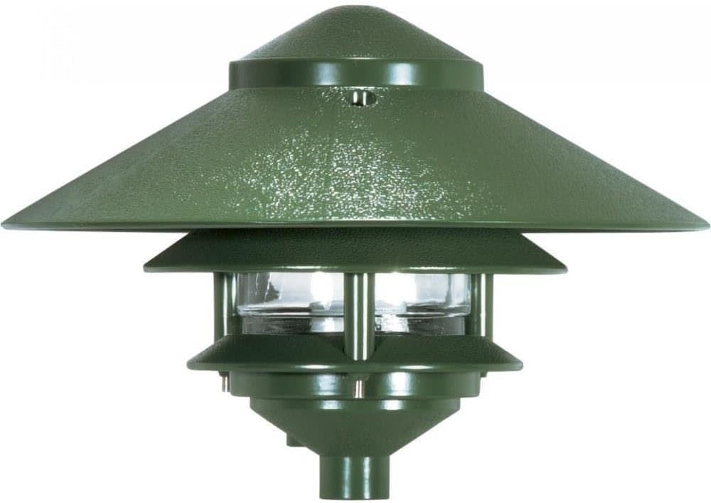 Nuvo One Light Outdoor 2 Louver Path Light - Green