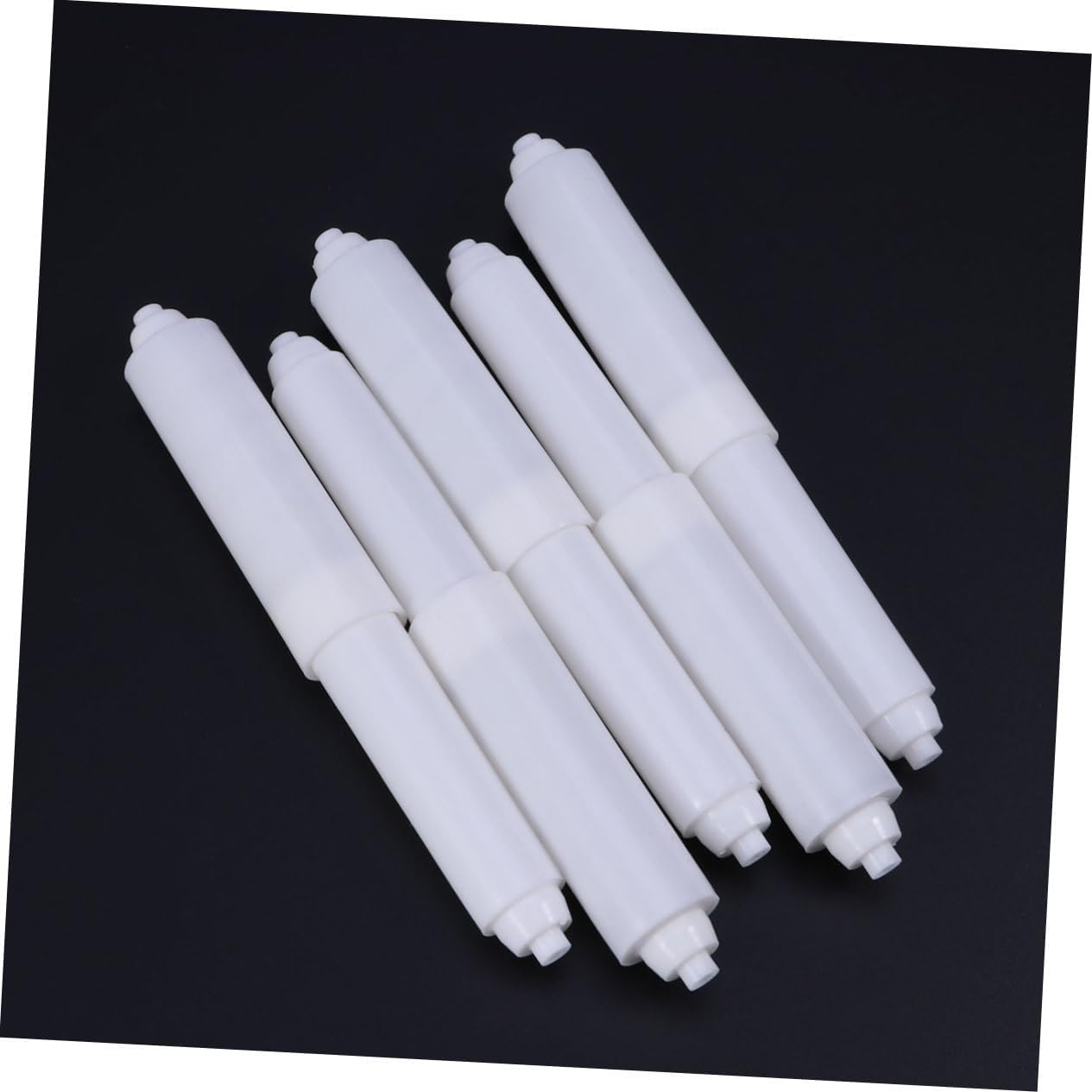 10pcs Plastic Toilet Paper Roll Holder with Spring Load