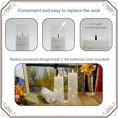 Nimiko Flameless LED Candles with Remote Control