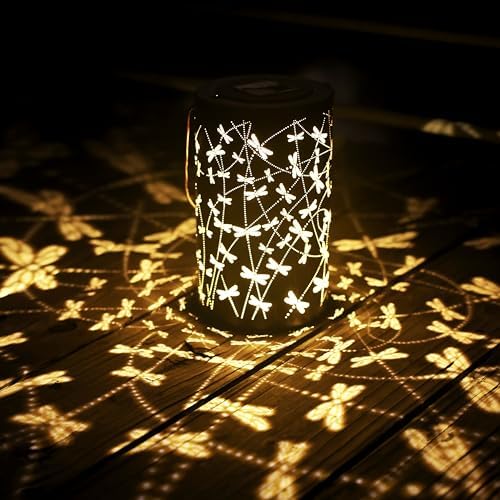 BVGY Starry Sky Dragonfly Solar Lantern Outdoor Decor 1