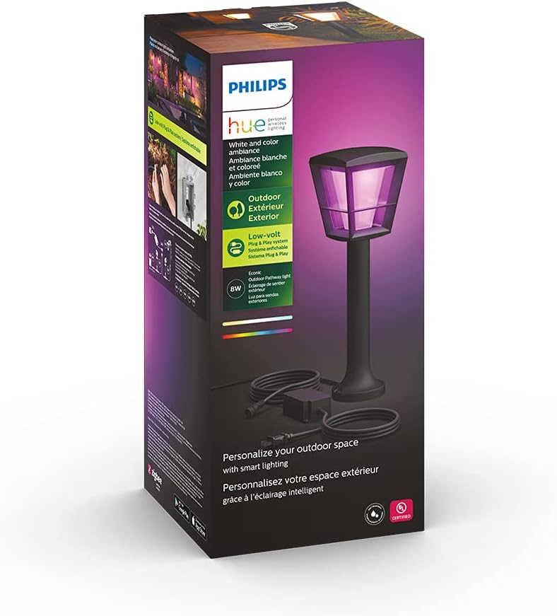Philips Hue Econic Pathway Light Outdoor Smart Base Kit