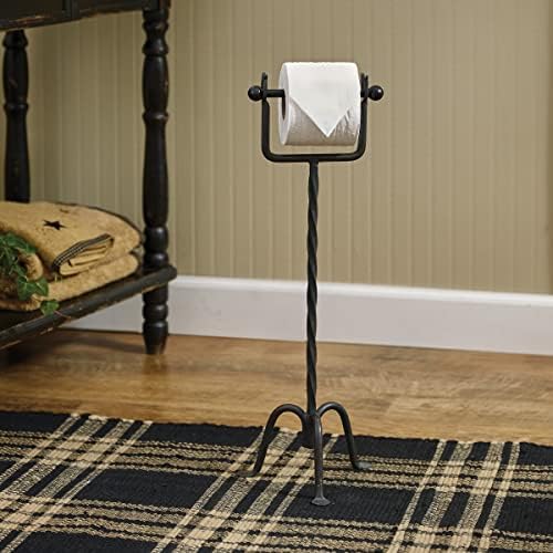 Park Designs Black Standing Toilet Tissue Holder 23 Inch