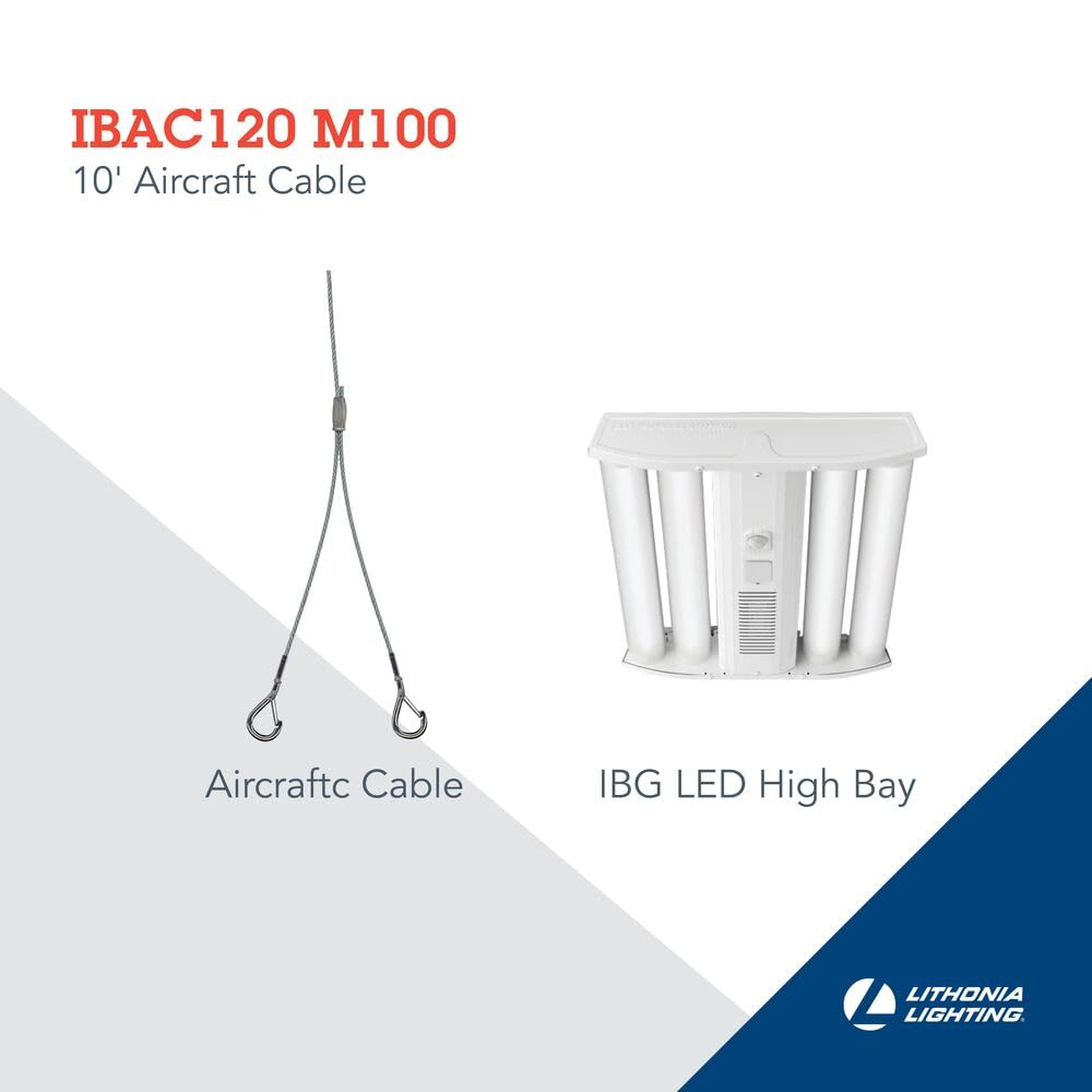 Lithonia Lighting IBAC120 M20 120 Inch Aircraft Cable Pair