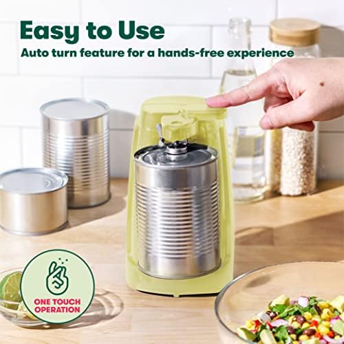 BELLA Electric Can Opener with Knife Sharpener Yellow 1