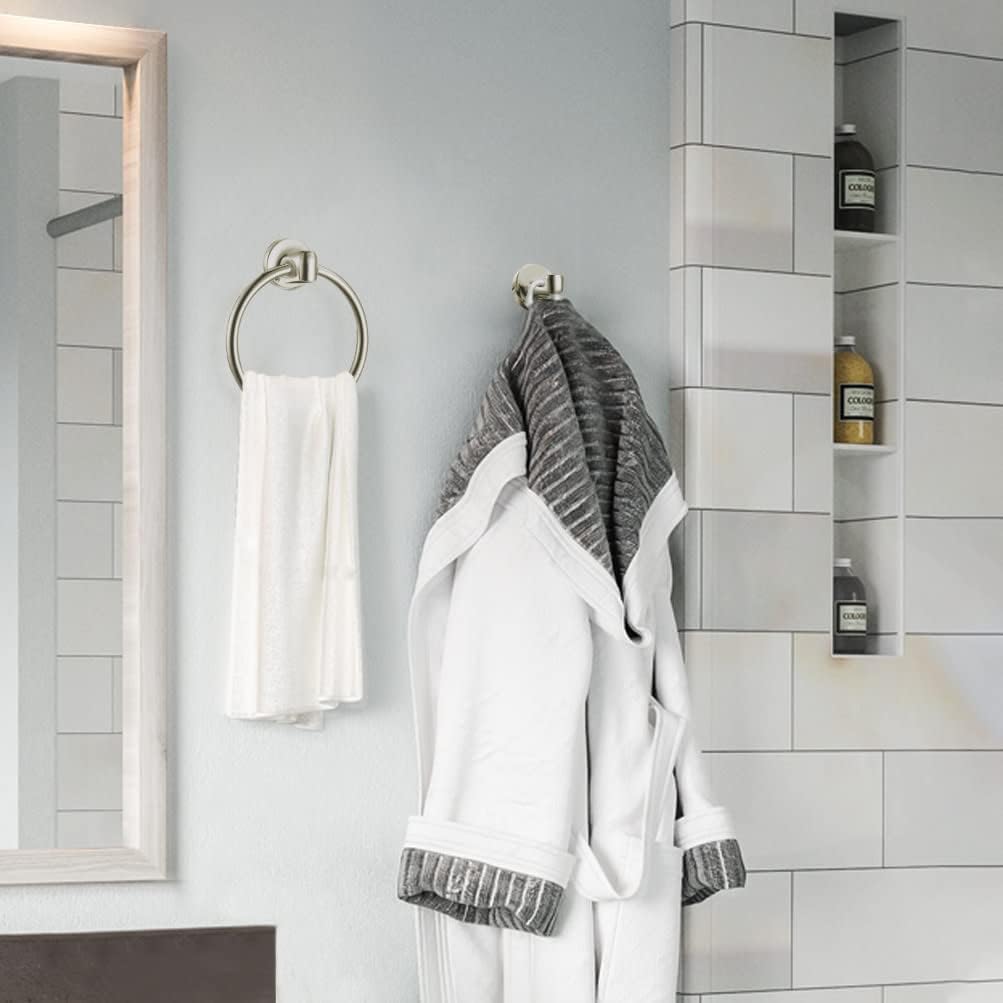 Design House 558155 Alta Bay Towel Ring Brushed Nickel 1