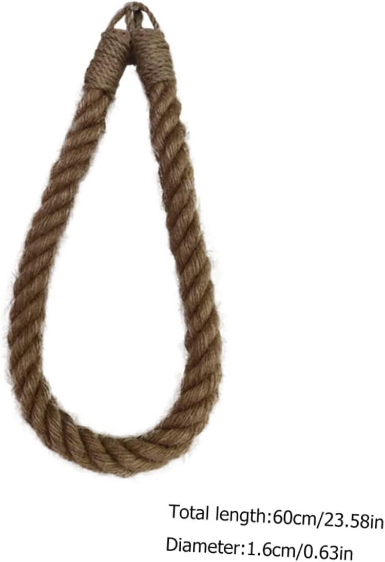 FIXOSHEE Retro Hanging Toilet Paper Holder with Rope Design