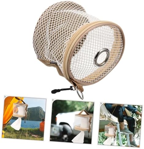 Mobestech Portable Toilet Paper Holder Bag for Camping and Car Use