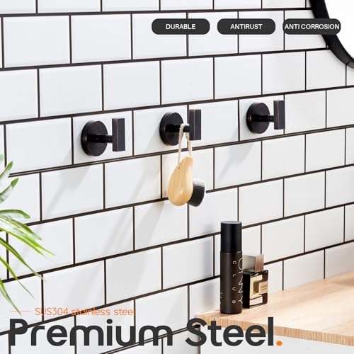 AONEON 3 Pack Oil Rubbed Bronze Towel Hooks