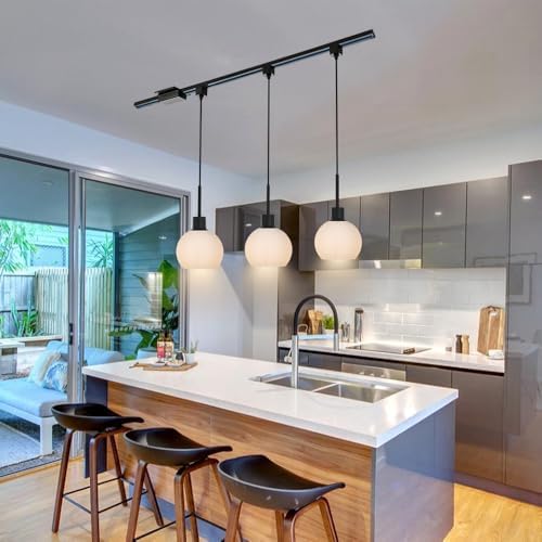 WINSHEN Black H-Type Track Pendant Light
