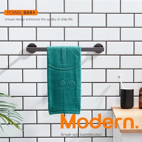 16 Inch Modern Towel Bar Oil Rubbed Bronze