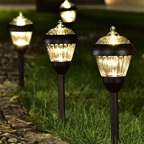 SOLPEX 4 Pack High Lumen Solar Path Lights