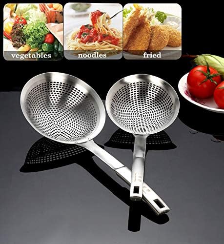 FJNATINH 145 Inch Stainless Steel Skimmer Ladle