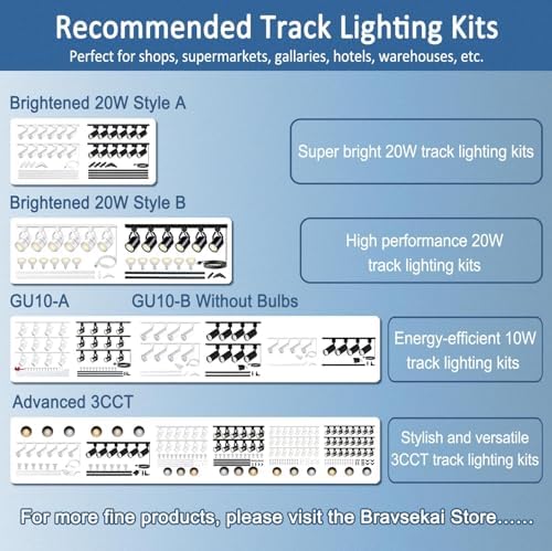 Bravsekai H-Type Track Lighting Connector