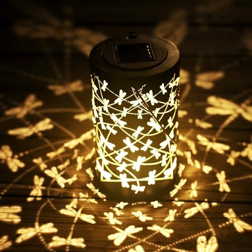 BVGY Starry Sky Dragonfly Solar Lantern Outdoor Decor 1