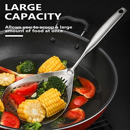 KAYCROWN Skimmer Slotted Spoon 2 Pack Stainless Steel