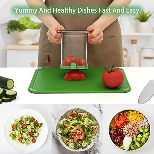 BIGOWL 2 Blades Vegetable Fruit Chopper with Container 1